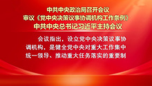 中共中央政治局召开会议 