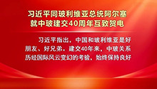习近平同玻利维亚总统阿尔塞就中玻建交40周年互致贺电